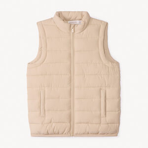 Gegoten gewatteerde mouwloze jas voor jongens 