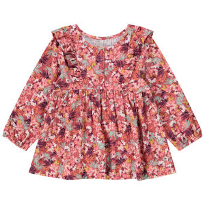 Tuniek lange mouwen met bloemenprint voor baby meisje 