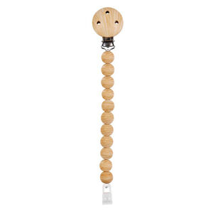 Attache sucette en silicone Imitation bois 