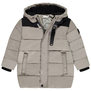 Doudoune longue matelassée effet color block pour garçon 