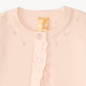 Boléro en tricot festonné pour bébé fille 
