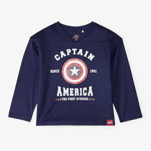 T-shirt manches longues garçon Captain America Marvel Disney  