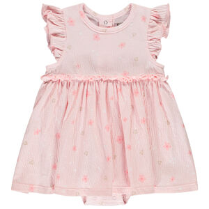Jurk body 2-in-1 met korte mouwen voor meisjes 