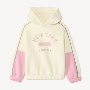 Sweatshirt voor meisjes in colorblock-effect 