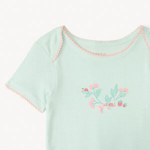 Lot de 5 bodies manches courtes fantaisie pour bébé fille 