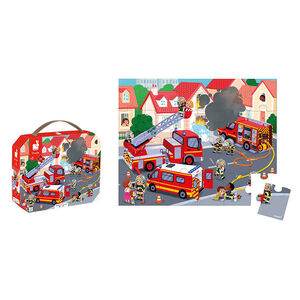 Puzzel 24 stukjes Brandweer 