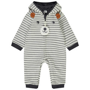 Combinaison longue ludique à capuche pour bébé garçon 