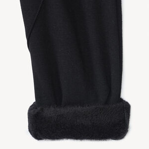 Joggingbroek in effen fleece met sherpa voering voor jongens 