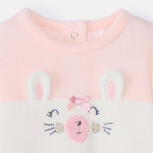 Pyjama van zacht fluweel, tweekleurig, voor meisjes 