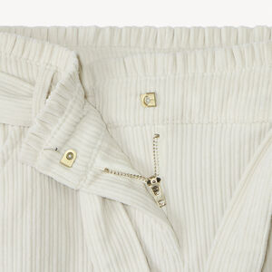 Palazzobroek in ribfluweel met ceintuur voor meisjes 