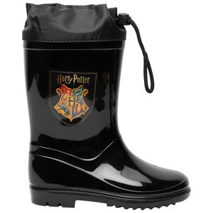 Bottes de pluie noires print logo Harry Potter pour enfant garçon 