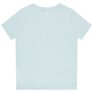 T-shirt met korte mouwen en surfpatroon jongens 
