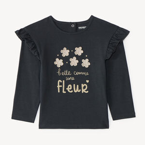 Lange mouwen T-shirt voor babymeisjes met fantasie borduursel 