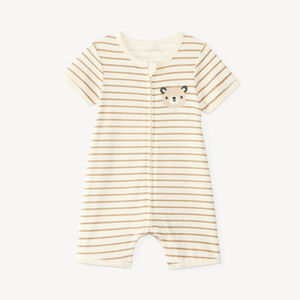 Combis short met gestreept berenprint voor babyjongen 