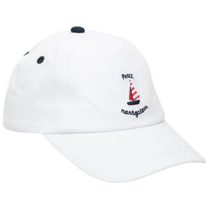 Casquette unie avec motif marin pour bébé garçon 