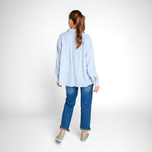 Chemise manches longues rayée pour femme 