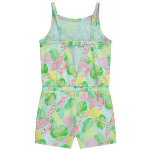 Combishort en jersey slub imprimé fantaisie fille 