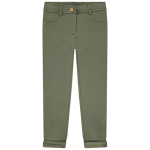 Fleecebroek in effen kleur voor meisjes 