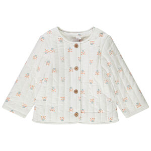 Veste en toile matelassée doublure jersey pour bébé fille 