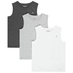 Set van 3 onderhemdjes zonder mouwen voor jongens 