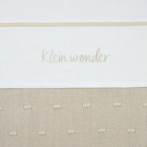 Laken borduur Klein Wonder - Soft Sand- 75x100 cm 