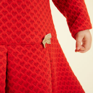Jacquard gebreide jurk voor baby meisjes 