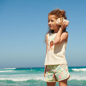 Tweedehands 2-delig set van een tanktop + short Vaiana Disney voor meisjes 