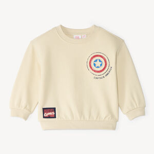 Sweat voor babyjongens van fleece met Captain America Marvel-motief 