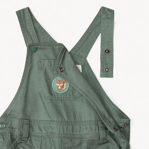 Lange tuinbroek met eekhoornpatch voor babyjongens 