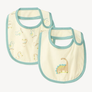 Lot de 2 bavoirs motifs dinosaure pour bébé garçon 