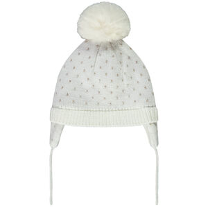 Muts met pompon voor meisjes 