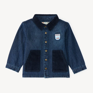 Veste en jean et velours bi-matière bébé garçon 