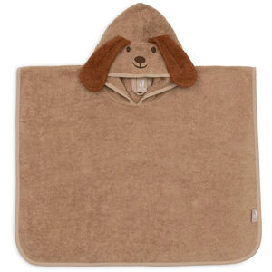 Poncho de bain éponge - Diego le chien - Biscuit - 75x75 cm 