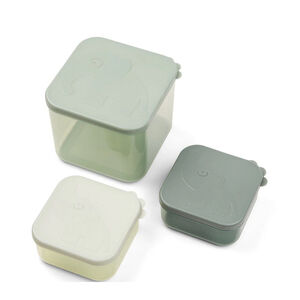 Boîtes de conservation 3 pièces L - Elphee Vert 