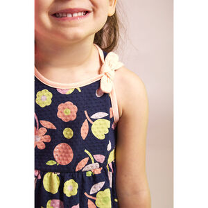 Robe débardeur imprimé fleuri pour bébé fille 