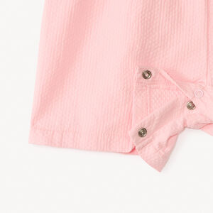 Korte jumpsuit met gerimpeld effect voor babymeisjes 