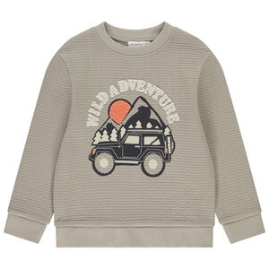 Fleece sweatshirt met fantasieprint voor jongens 