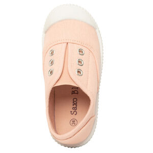 Baskets basses en toile avec languette élastiquée pour bébé fille 