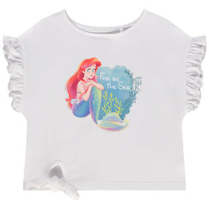 T-shirt met korte mouwen print De Kleine Zeemeermin Disney voor meisjes 