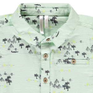 Twee-delig set met bedrukte hemd voor baby jongen 