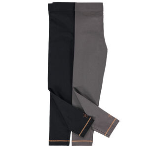 Set van 2 unis leggings met stiksels voor meisjes 