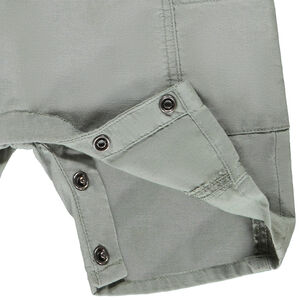 Salopette courte en toile unie pour bébé garçon 