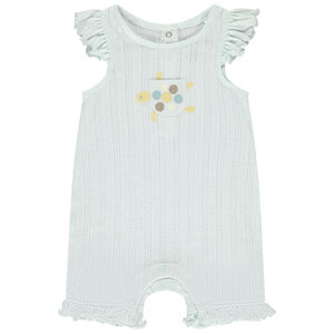 Combishort en maille ajourée motif tortue pour bébé fille 