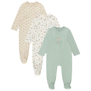 Lot de 3 dors-bien léopard pour bébé avec ouvertures différentes selon l'âge 