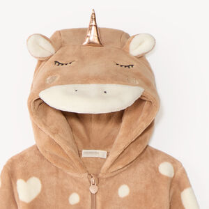 Surpyjama van sherpa eenhoorn voor meisjes 