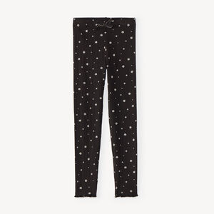 Legging côtelé fille motifs fantaisie 