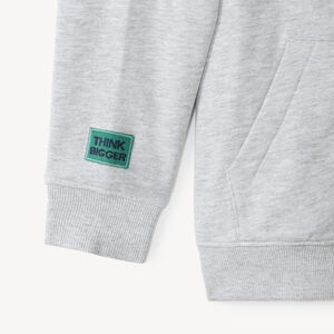 Gilet garçon en molleton zippé à capuche 