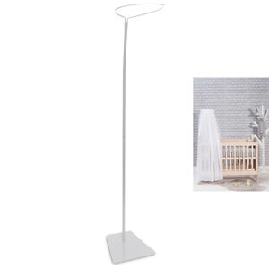 Flèche de lit pour petit ciel de lit Métal Blanc 