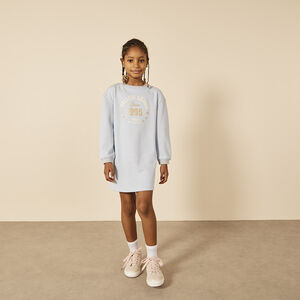 Robe sweat manches longues puff print College pour fille 