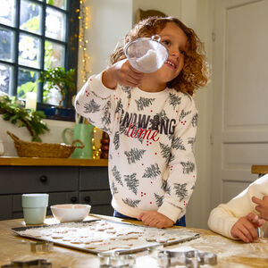 Sweatshirt met bedrukte dennenbomen voor jongens 